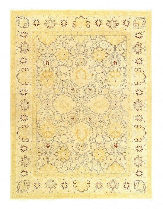 Canvello Ivory Fine Hand Knotted Agra rug 9' X 12'