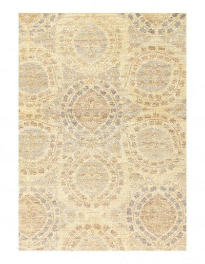 Canvello Ivory Fine hand Knotted Farahan design 9' X 12' - Canvello