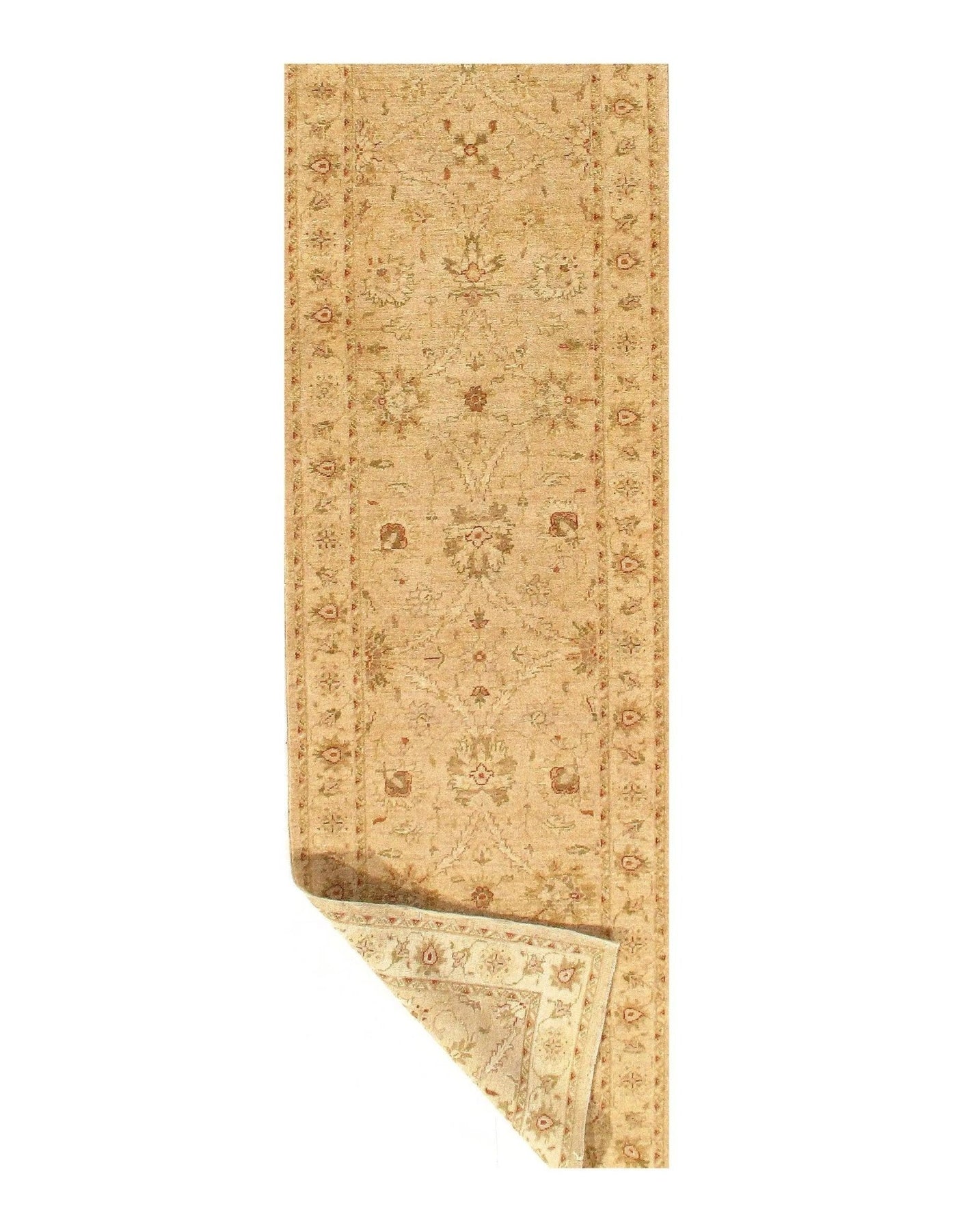 Canvello Ivory Fine Hand Knotted Farahan runner - 2'9'' X 17'6'' - Canvello