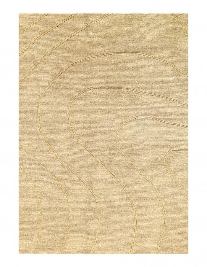 Canvello Ivory Fine Hand Knotted Modern Rug 8' X 10' - Canvello