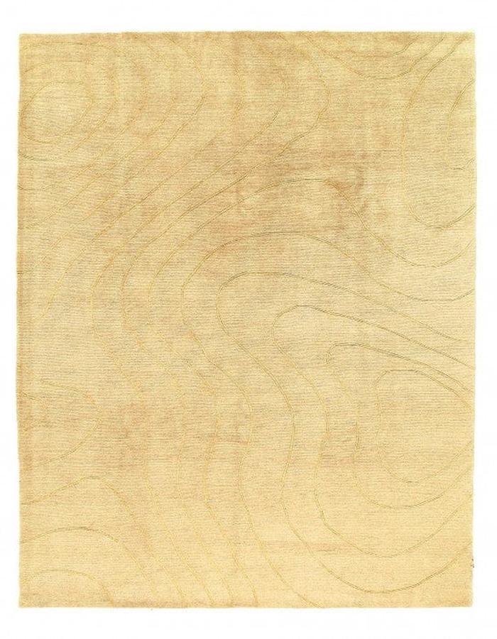 Ivory Fine Hand Knotted Modern Rug 8' X 10'
