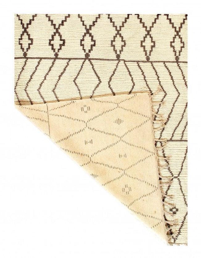 Canvello Ivory Fine Hand Knotted Moroccon - 5'5'' X 7'3''