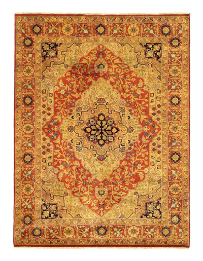 Canvello Ivory Fine Hand Knotted Mothesham Rug - 5' X 7' - Canvello