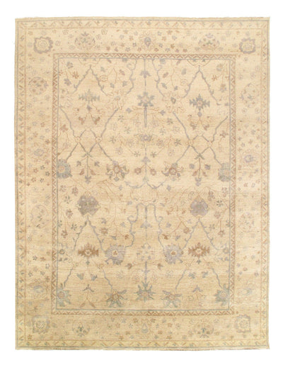 Ivory Fine Hand knotted Oushak 8' X 10'