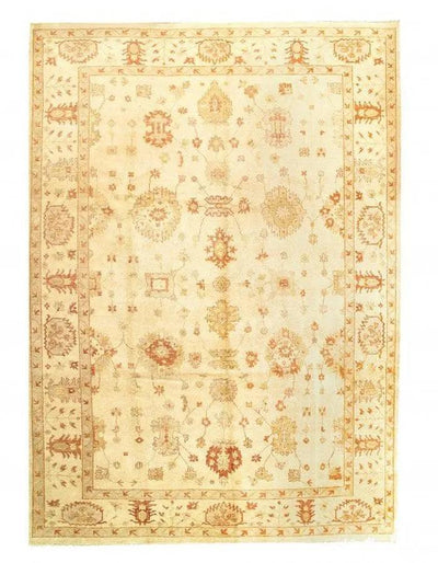 Canvello Ivory Fine Hand Knotted Oushak 9'11'' X 13'7'' - Canvello