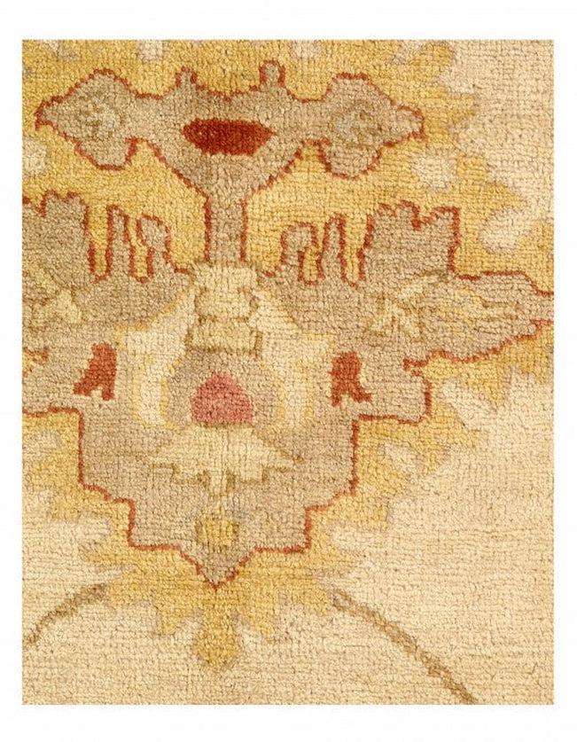 Canvello Ivory Fine Hand Knotted Oushak Rug 12' X 14' - Canvello