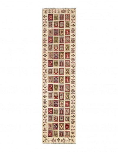 Canvello Ivory Fine Hand Knotted Oushak runner 4' X 16'1'' - Canvello