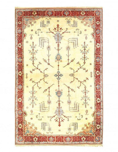 Canvello Ivory Fine Hand Knotted Romanian Oushak 12' X 19' - Canvello