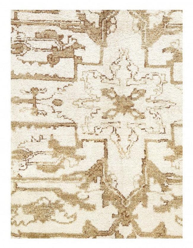 Canvello Ivory Fine Hand Knotted Serapi design 8'7'' X 11'11'' - Canvello