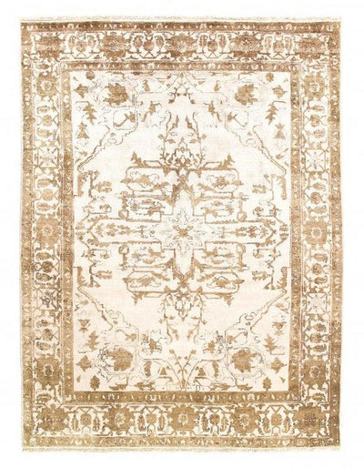 Canvello Ivory Fine Hand Knotted Serapi design 8'7'' X 11'11'' - Canvello