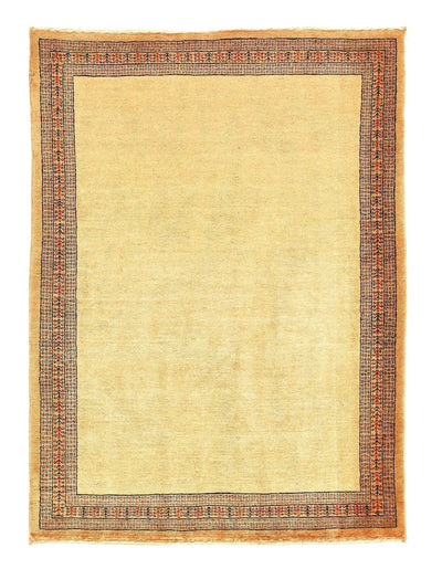 Canvello Ivory Fine Hand Knotted Silkroad Gabbeh 3'6'' X 4'11'' - Canvello