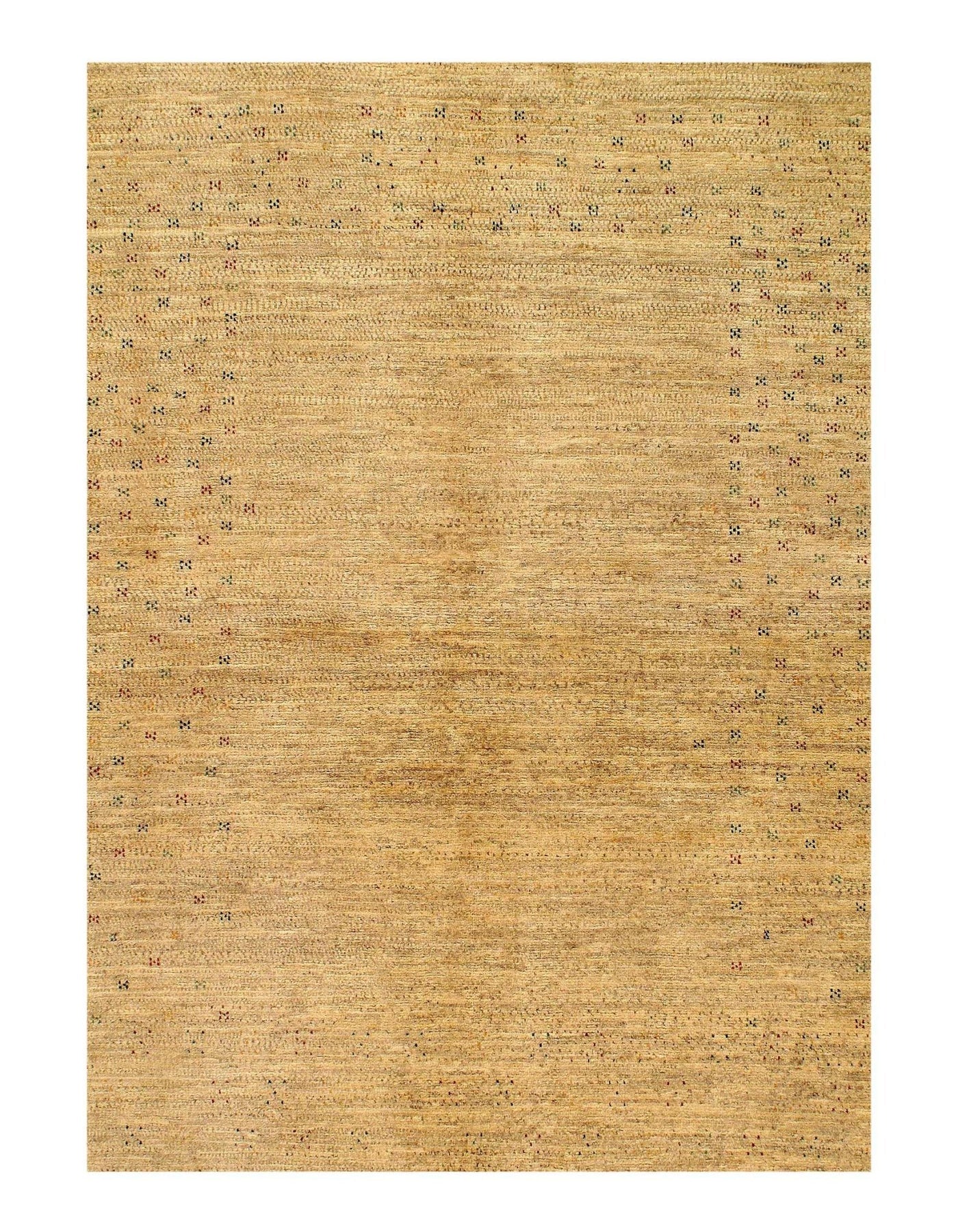 Canvello Ivory Fine Hand Knotted Silkroad Gabbeh 5'3'' X 6'5'' - Canvello