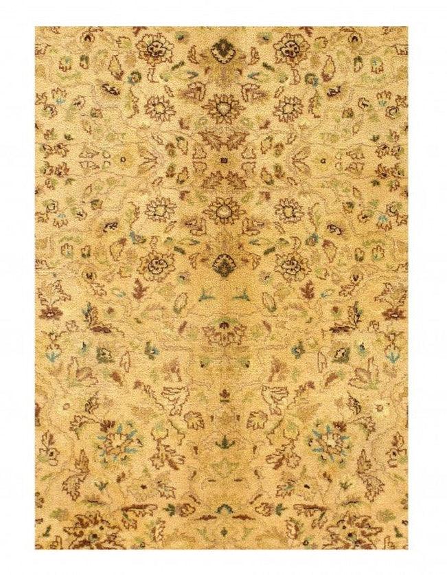 Canvello Ivory Fine Hand Knotted Tabriz Rug 9'11'' X 14'1'' - Canvello