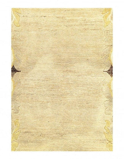 Canvello Ivory Fine Hand Knotted Tibetan Rug - 3' X 5'11'' - Canvello