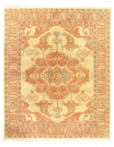 Canvello Ivory Fine Hand Knotted Turkish Serapi Desing - 8'1'' X 10'2'' - Canvello