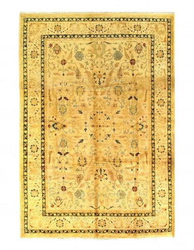 Canvello Ivory Fine Hand Knotted Ziegler design Rug 10'1'' X 13'9'' - Canvello