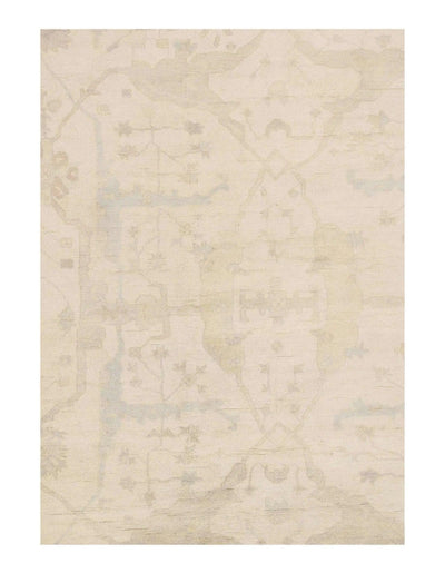 Canvello Ivory Fine hand Oushak Design Rug - 10' X 14' - Canvello