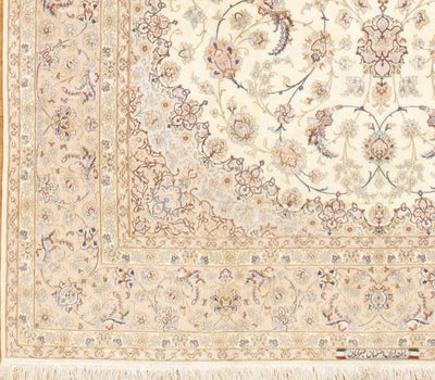 Canvello Ivory Fine Silkroad Isfahan 8'3'' X 12' - Canvello