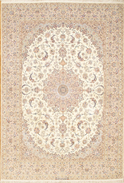 Canvello Ivory Fine Silkroad Isfahan 8'3'' X 12' - Canvello