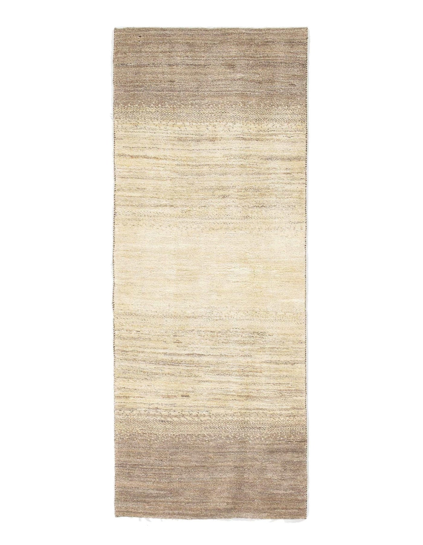 Canvello Ivory Genuine Silkroad Gabbeh Rug - 2'6" X 6'5" - Canvello