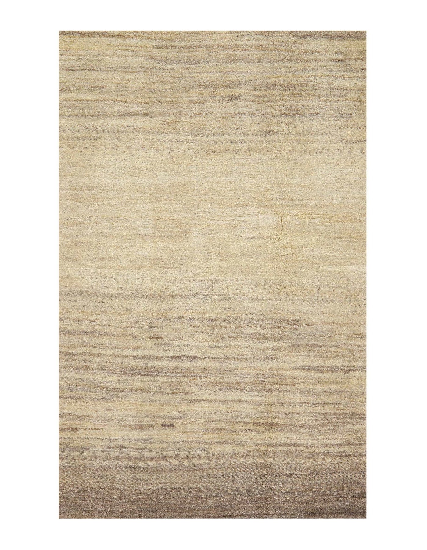 Canvello Ivory Genuine Silkroad Gabbeh Rug - 2'6" X 6'5" - Canvello