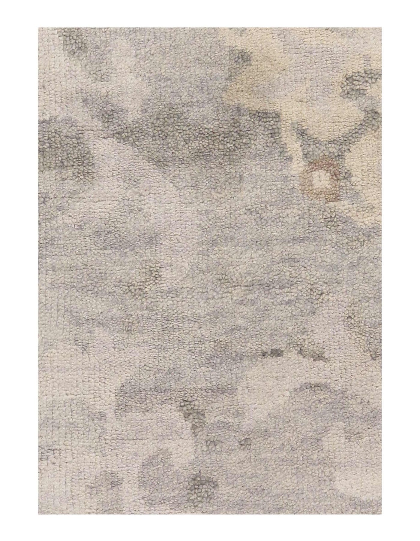 Canvello Ivory Hand Knotted Modern Rug - 5'9'' X 8'11'' - Canvello