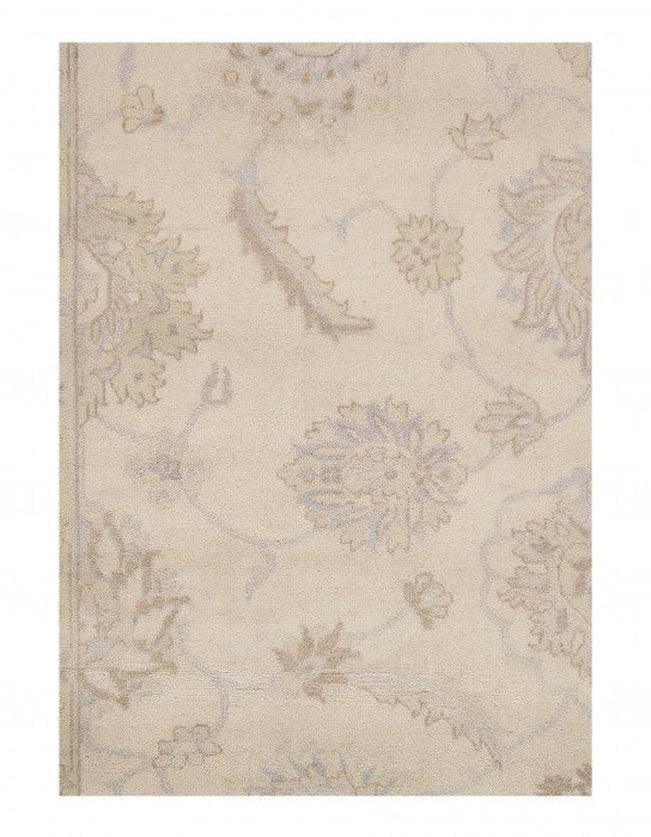 Canvello Ivory Hand Knotted Oushak design 8'1'' X 10'2'' - Canvello