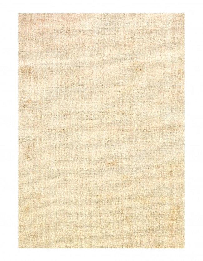 Canvello Ivory Hand Loomed Modern rug 3' X 5' - Canvello