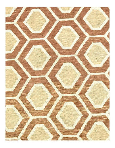 Canvello Ivory Modern Flat Weave Rug - 3' X 5' - Canvello