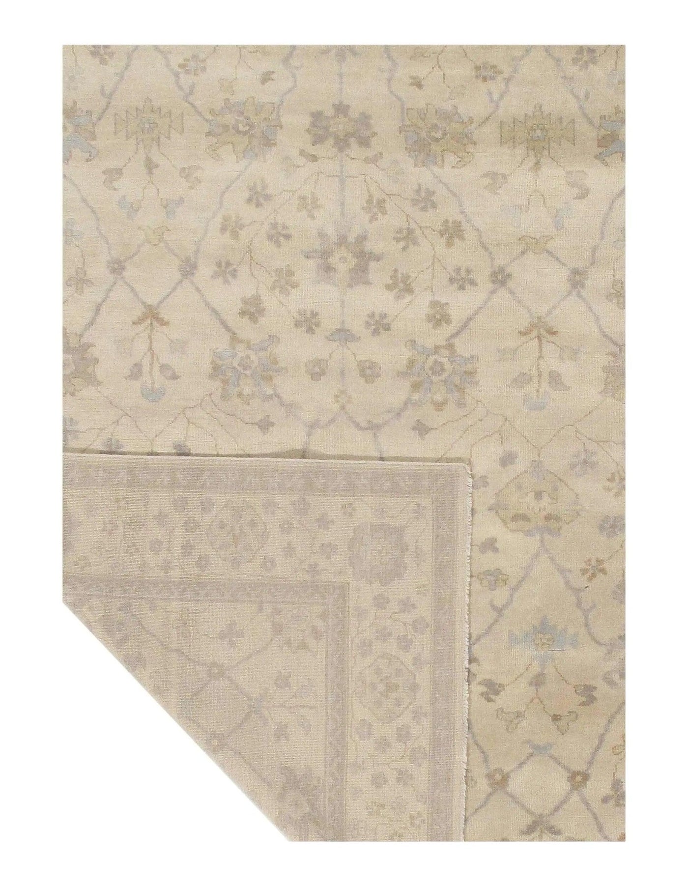 Canvello Ivory Original Oushak Design Rug - 8' X 11' - Canvello