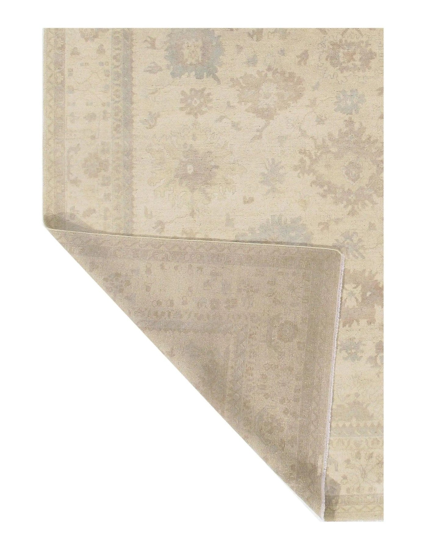 Canvello Ivory Oushak Design Rug - 9' X 13'6" - Canvello