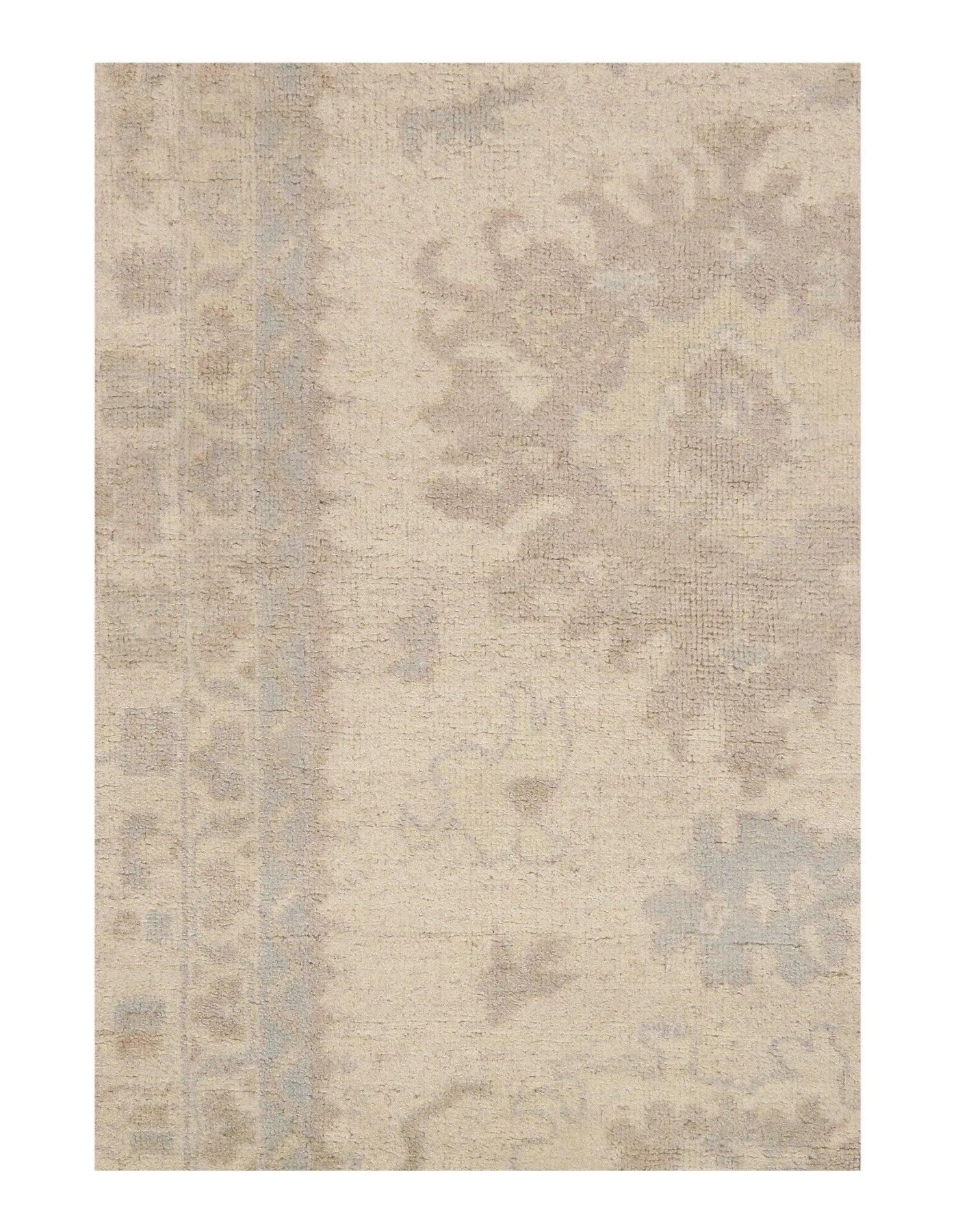 Canvello Ivory Oushak Design Rug - 9' X 13'6" - Canvello