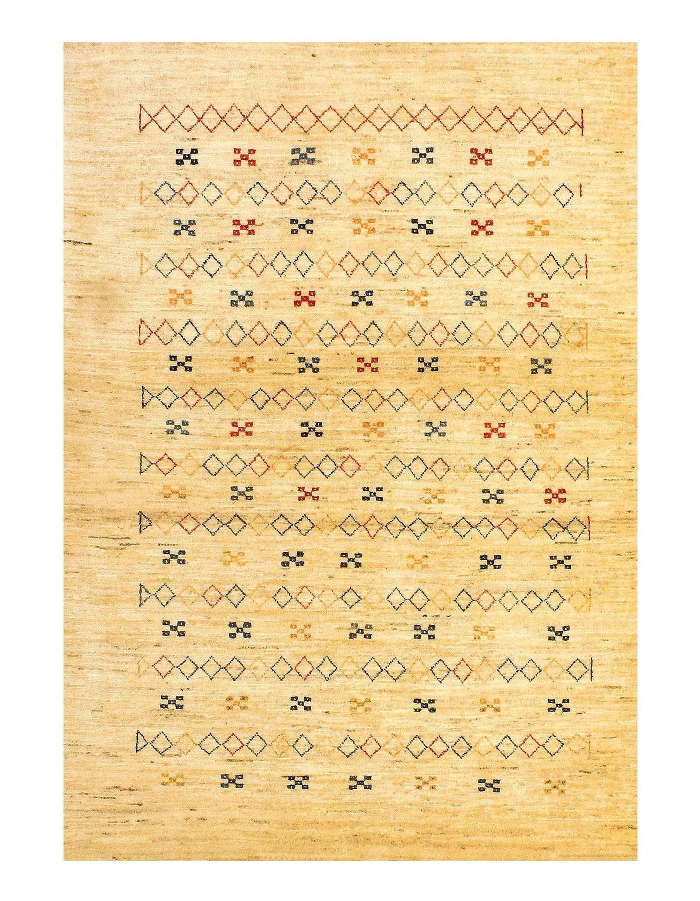 Canvello Ivory Silkroad Gabbeh Rug - 3' X 5' - Canvello