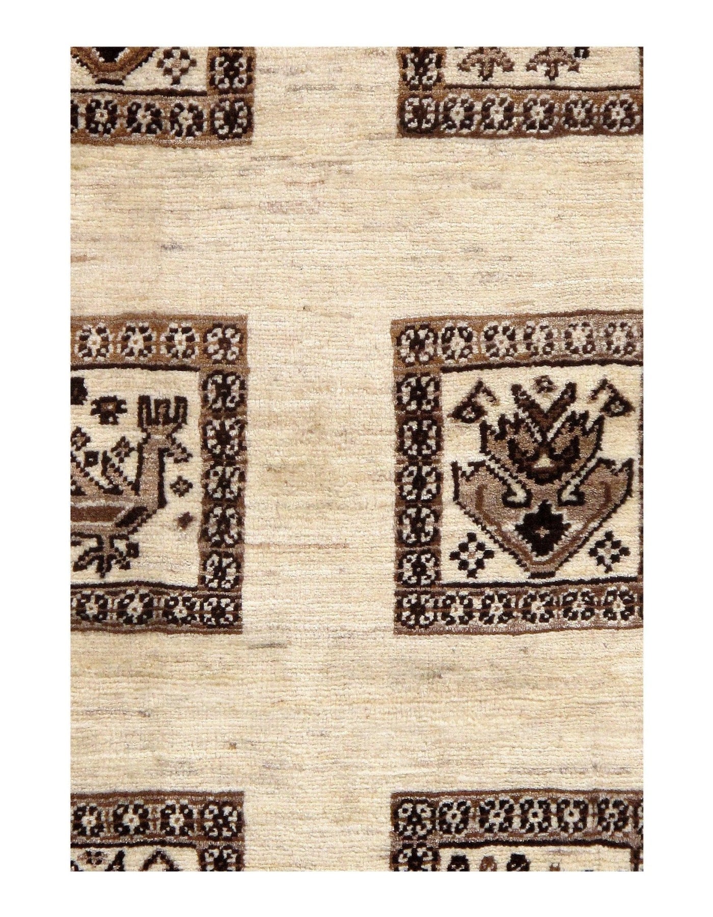 Canvello Ivory Silkroad Gabbeh Rug - 8'3" X 11'2" - Canvello