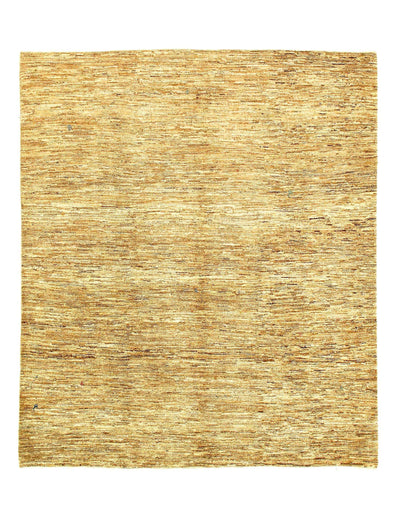 Ivory Persian Hand Knotted Gabbeh Rug - 5'5" X 6'3"
