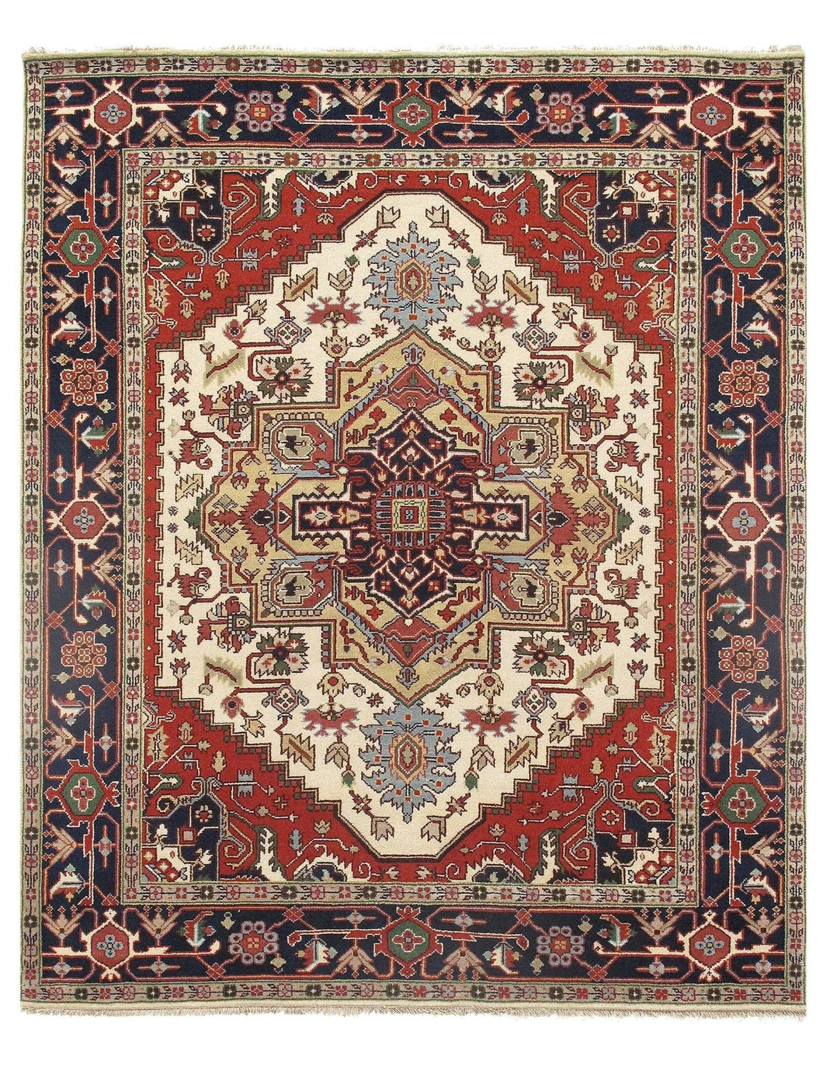 Canvello Ivory Silkroad Serapi 設計 8' X 10'