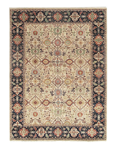 Canvello Ivory Silkroad Serapi design Rug - 9' X 12' - Canvello