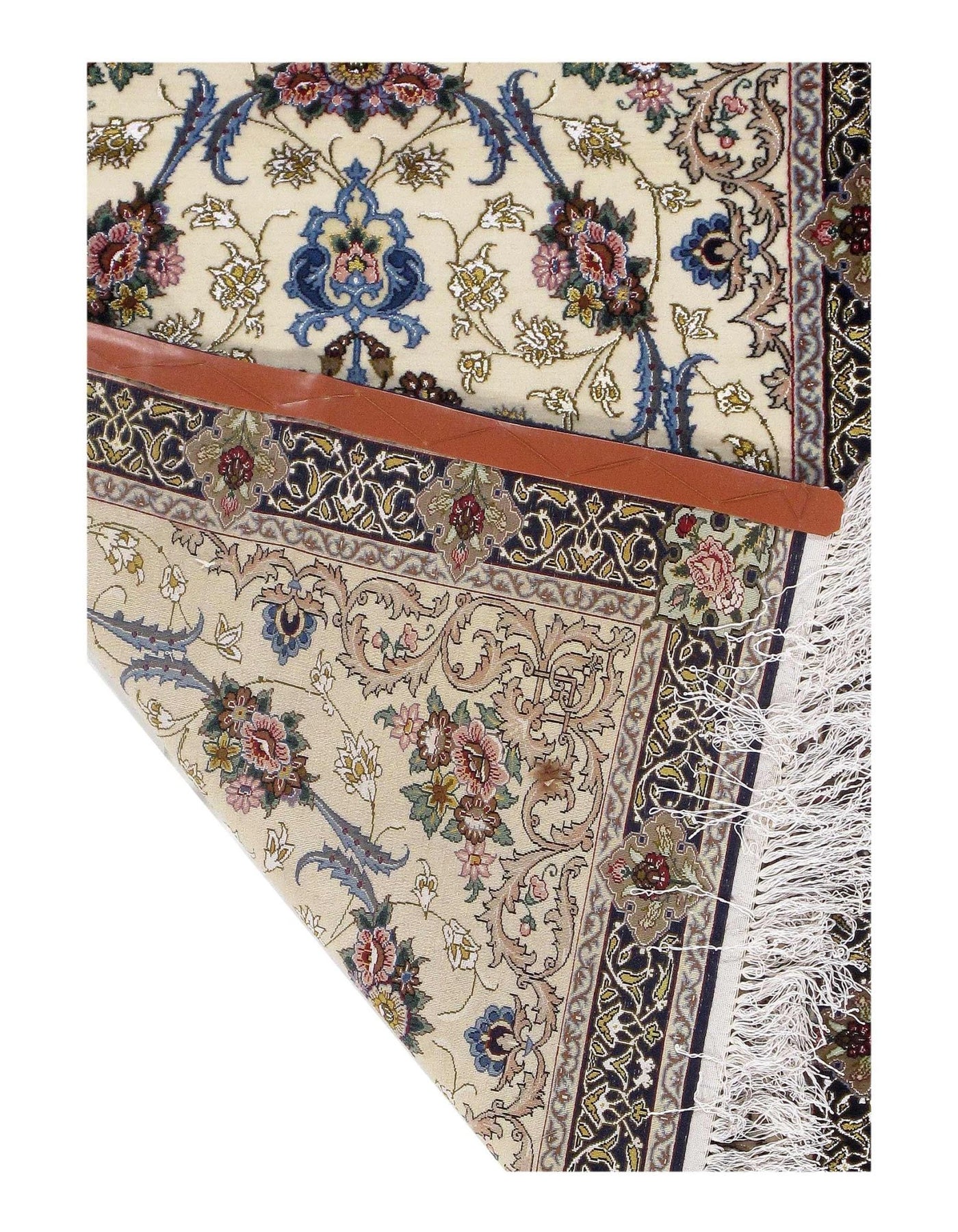 Canvello Ivory Silkroad silk & wool Isfahan Rug - 3'2" X 4'4" - Canvello