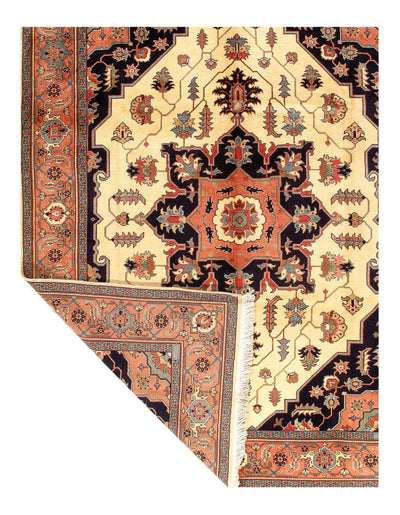 Ivory Persian Tabriz/Heriz - 9'x12'