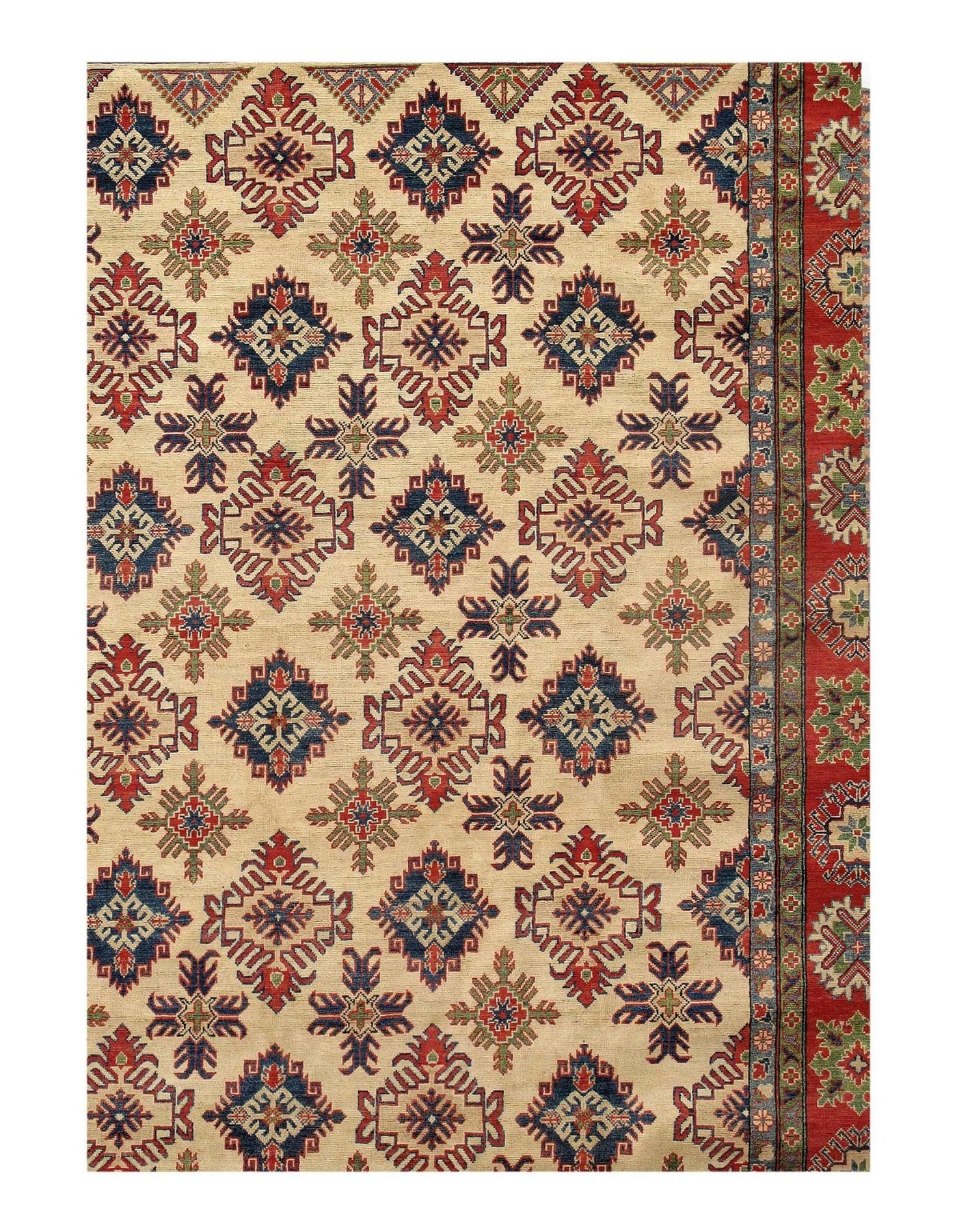 Canvello Ivory Super Kazak Lamb's Wool Rug - 10' X 13'3" - Canvello