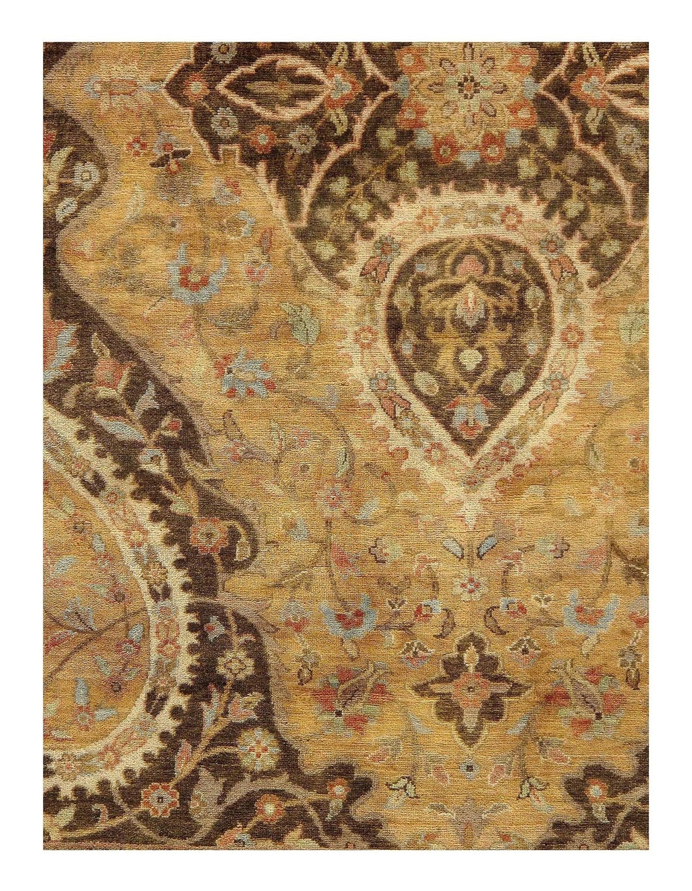 Canvello Ivory Tabriz Design Rug - 6' X 9' - Canvello