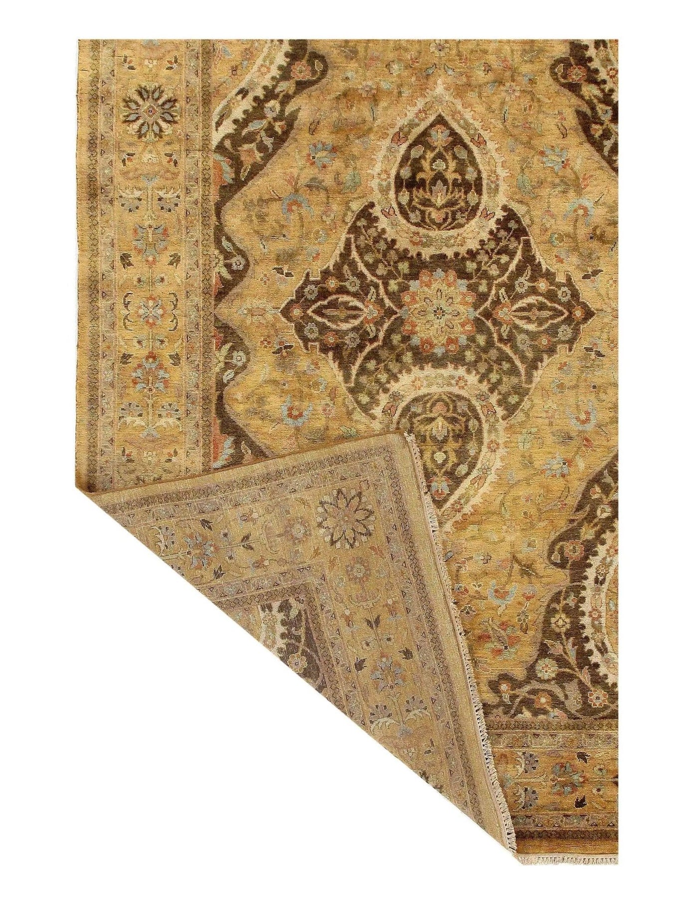 Canvello Ivory Tabriz Design Rug - 6' X 9' - Canvello