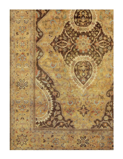 Canvello Ivory Tabriz Design Rug - 6' X 9' - Canvello