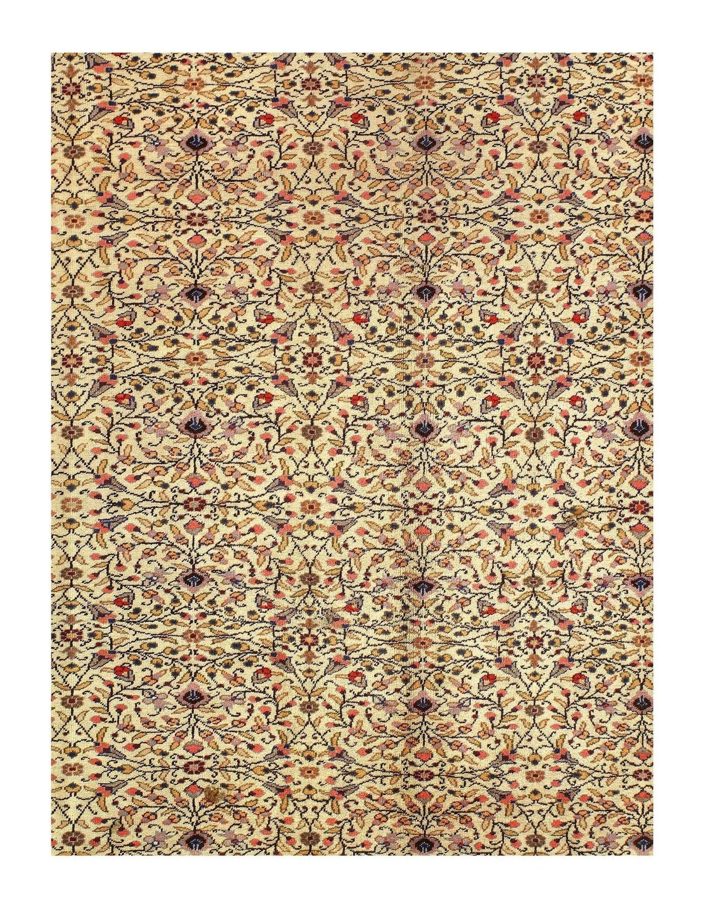 Canvello Ivory Turkish Herke Rug - 7'8'' X 11'2'' - Canvello