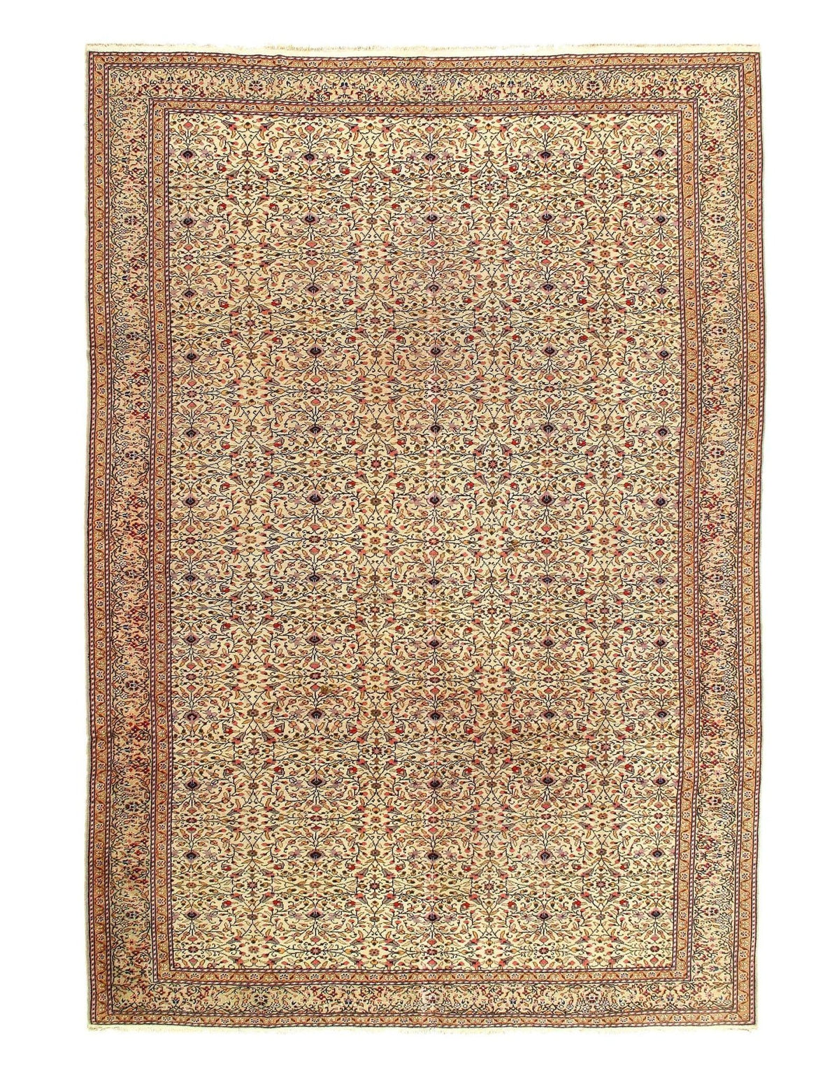 Canvello Ivory Turkish Herke Rug - 7'8'' X 11'2''