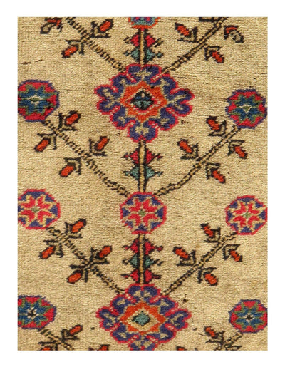 Canvello Ivory Turkish Kazak Rug 2'11'' X 4'5'' - Canvello