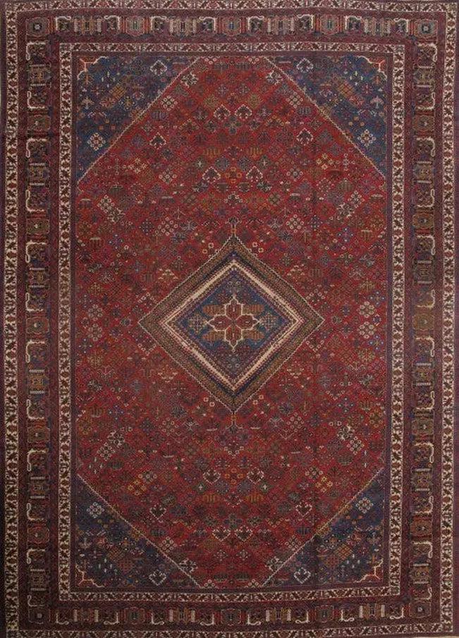 Canvello Josheghan Red And Blue Silkroad Rug - 12'6'' x 17'4'' - Canvello