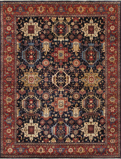 Canvello Karabakh Hand - Knotted Wool Area Rug - 7'9" X 10'3" - Canvello