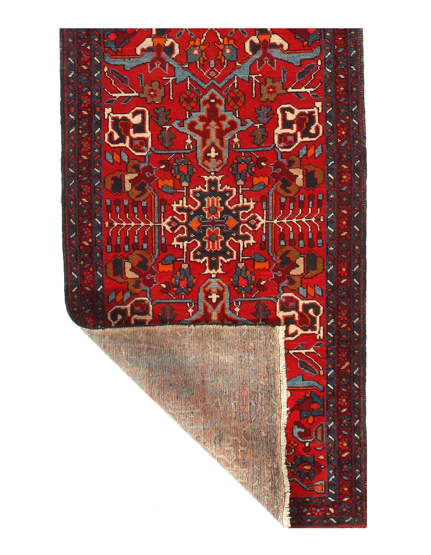 Canvello Karajeh Hand-Knotted Wool Runner Rugs - 3'2" X 10'2"