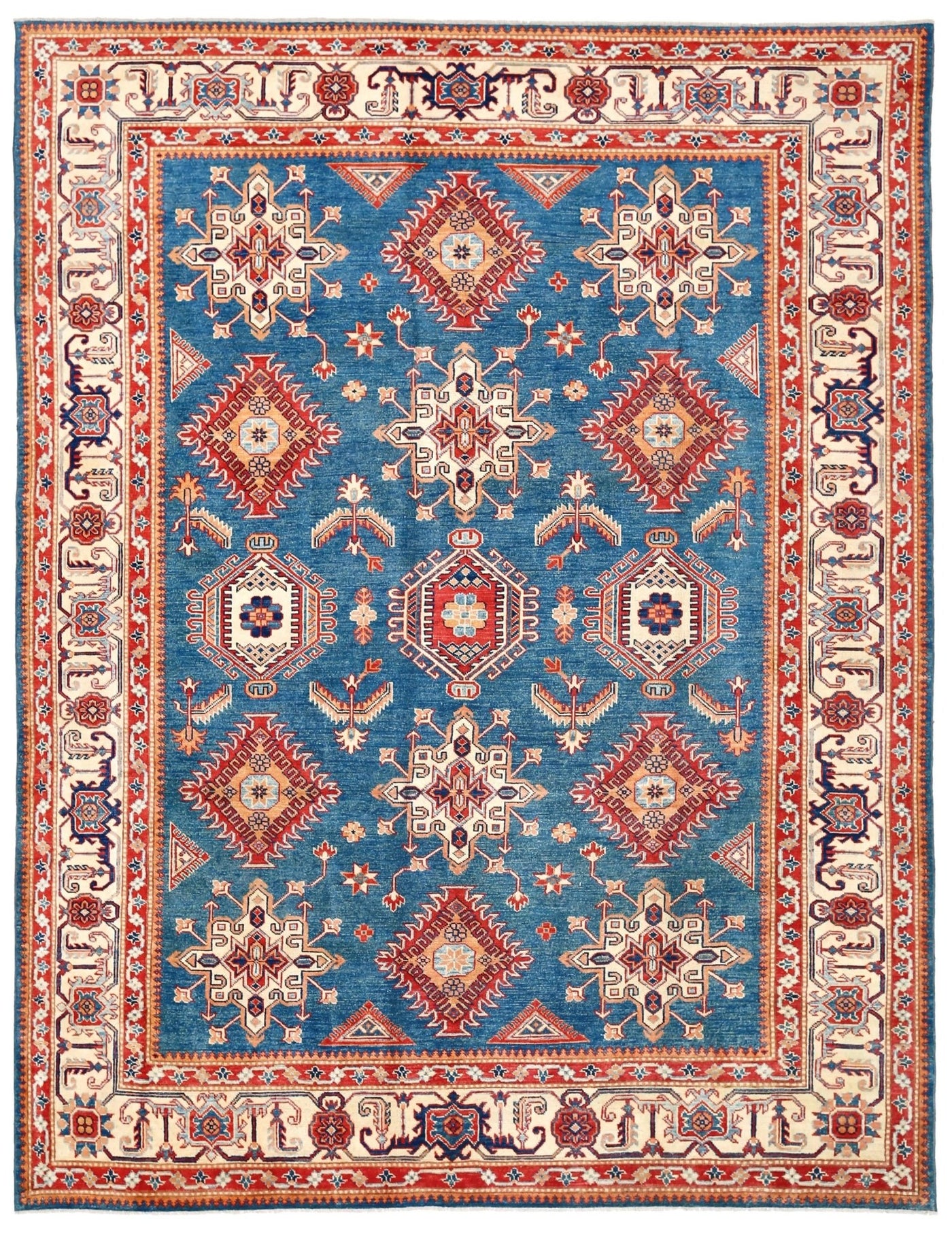 Canvello Kazak Collection Wool Area Rug - 8'9" X 11'5" - Canvello